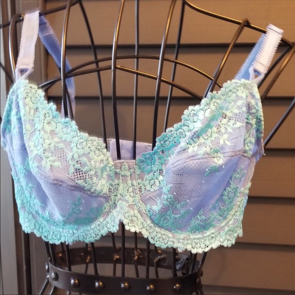 Walcoal Lace Blue Lavender, Blue delicate bra